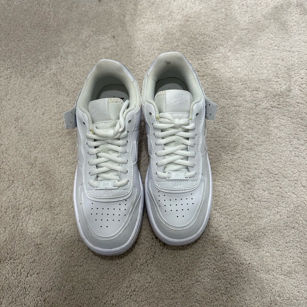 Nike Air Force 1 size 7, White, Worn Once